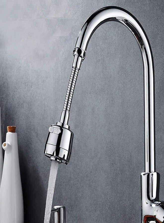 DONDA Stainless Steel 360 Degree Flexible Rotating 2 Modes Water Saving Faucet, Silver, Painted Finish - Image 4